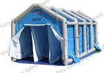 the pubic decon shower tent